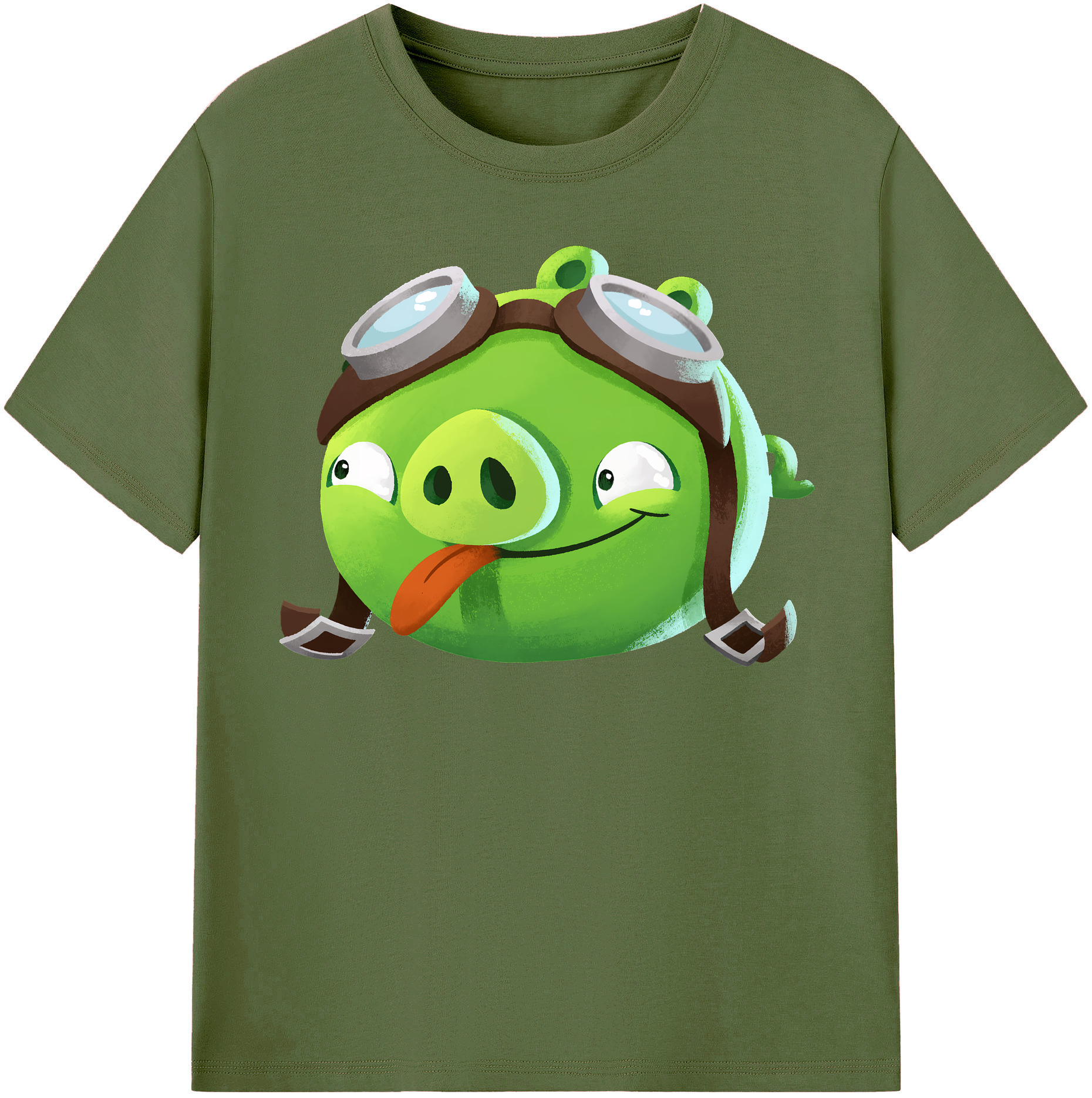 （画像用） Angry Birds アングリーバード 綿100％半袖Tシャツ（フロントプリント）